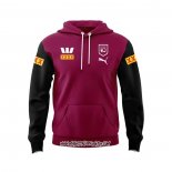 Sweats A Capuche Queensland Maroons Rugby 2024 Rouge Noir