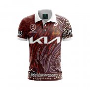 Maillot Polo Brisbane Broncos Rugby 2024 Indigene