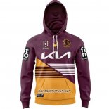 Sweats A Capuche Brisbane Broncos Rugby 2024 Domicile